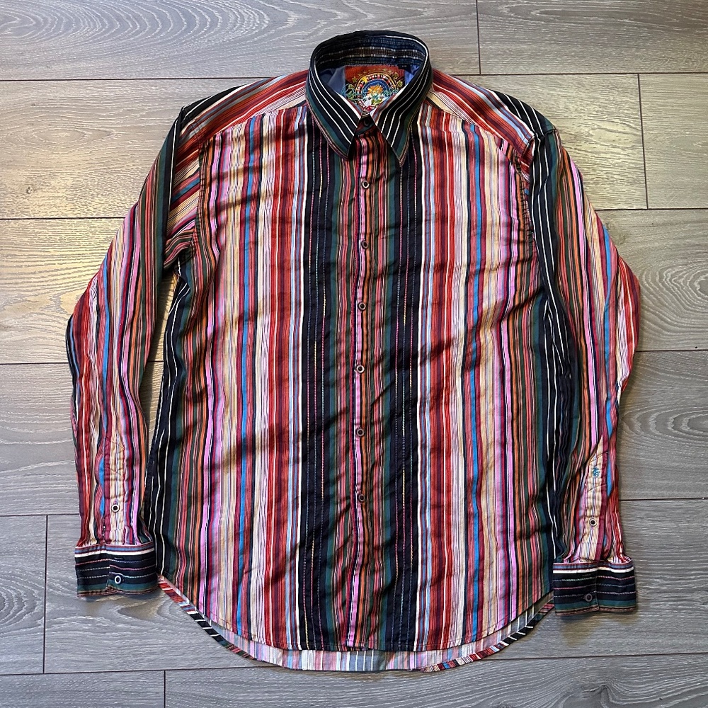 Robert Graham Pinstriped Multicolour Limited Edition Shirt